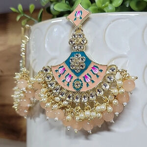 Luxury Bead and Crystal Embellished Drop Earrings